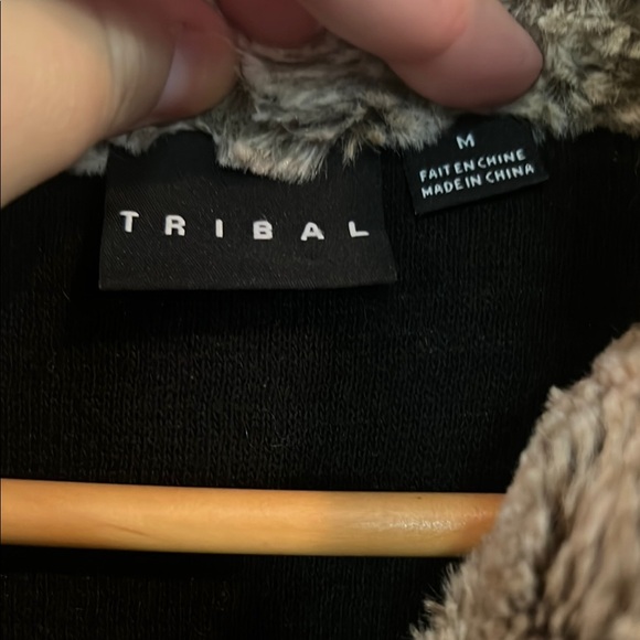 Tribal Brown Soft Faux Fur Vest - Picture 3 of 10